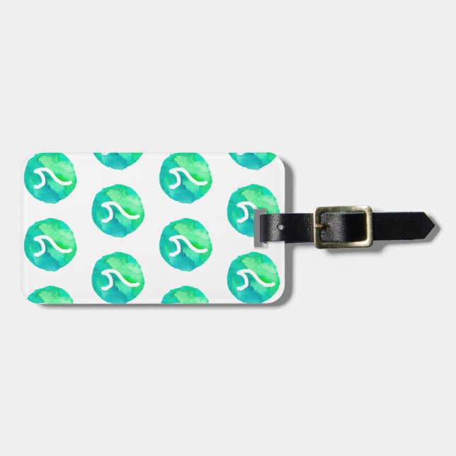 Gröntens våg bagagebricka (Horisontell Framsida)