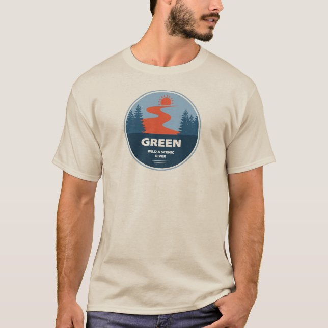 Gröntens Vild och floden Scener T Shirt (Framsida)