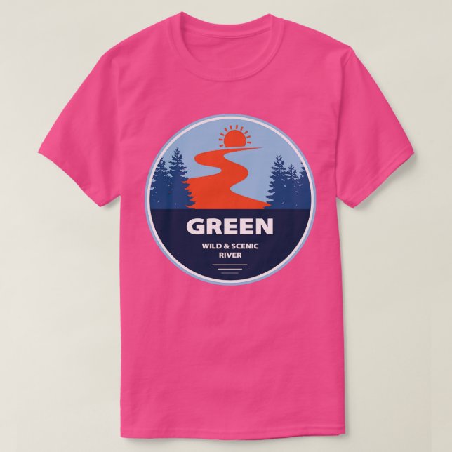 Gröntens Vild och floden Scener T Shirt (Design framsida)