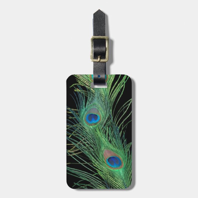 Gröntfjädrar med svart bagagebricka (Vertikal Framsida)