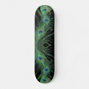 Gröntfjädrar med svart skateboard bräda 21,5 cm