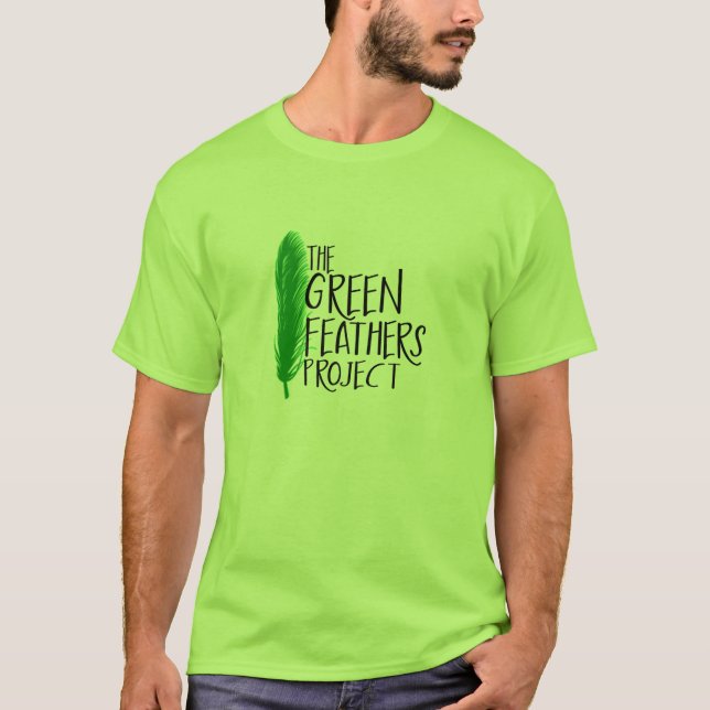 Gröntfjädrar projekterar (den färgade) T-tröja, Tee Shirt (Framsida)