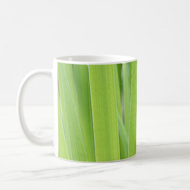 Gröntlöv av irisen kaffemugg (Vänster)