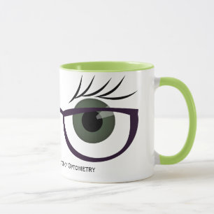 Gröntögon och exponeringsglas mugg