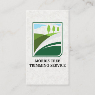 Grönyta Landskaps Träd Logotyp Visitkort