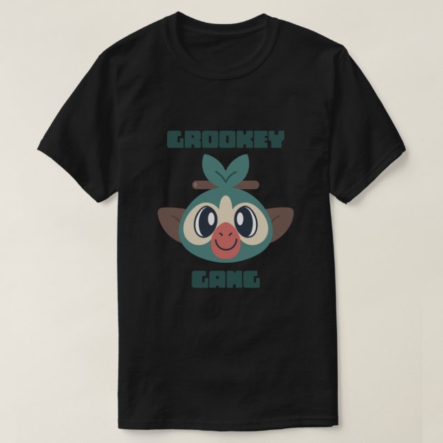 GROOKEY GANG - Team Grookey - Generation 8 Sword & T Shirt (Design framsida)