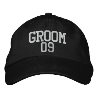 Groom: 09 Anpassade Bröllop Hat Broderad Keps