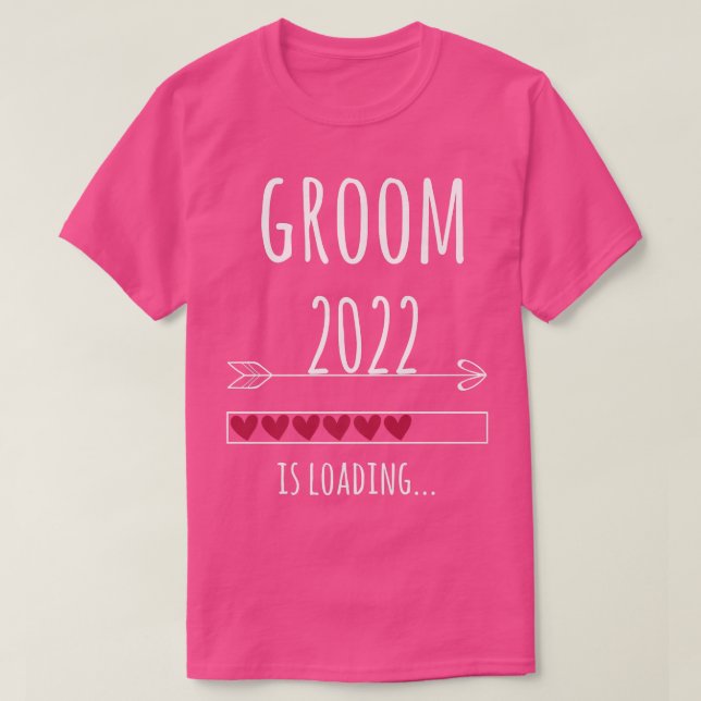 Groom 2022 Wedding Engagement Groom  T Shirt (Design framsida)