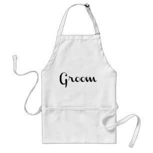 Groom Apron Black Förkläde