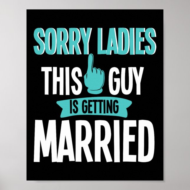 Groom att vara Bröllop Poster (Framsidan)
