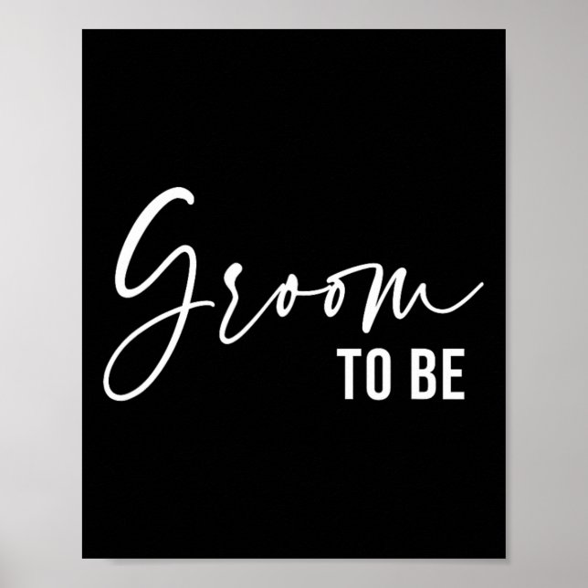 Groom att vara Manar Bröllopsdag Bachelor Party Poster (Framsidan)