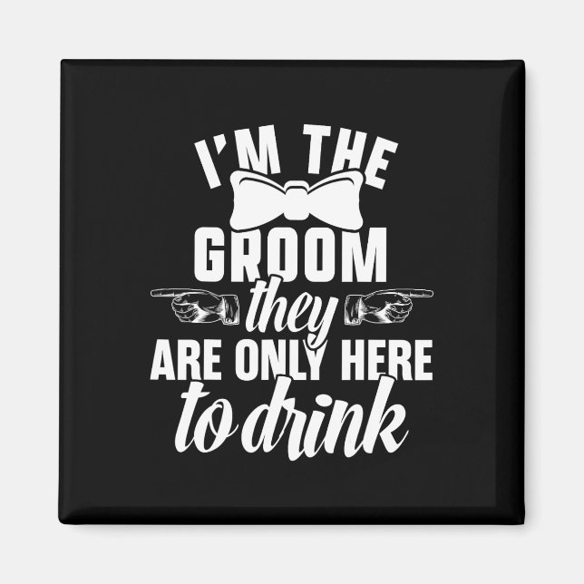 Groom Bachelor levererar Party Bröllop 1 Magnet (Framsidan)