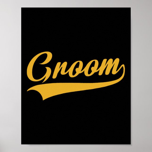 Groom - Bachelor Party - Bröllop Poster (Framsidan)