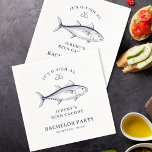 Groom Bachelor Party Fishing Resa Helg Pappersservett<br><div class="desc">För att den blivande fiskesamhället som kastar en fiskedag i resa eller helg ska fira sin sista dag som kandidat. Om du har fångats i kärlek, fångats i eller en av de två mindre fiskarna i havet, är dessa blöjor idealiska för ditt bachelor party firande. Enkel personlig med information om...</div>