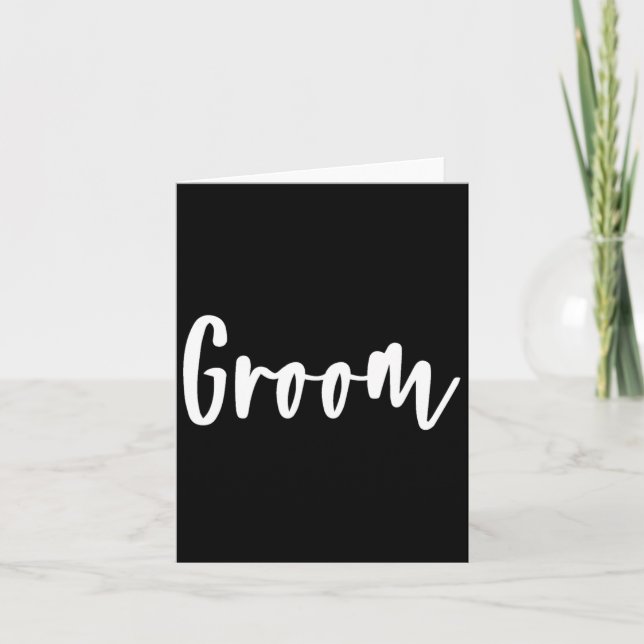 Groom - Bachelor Party Get Redo Bröllopsdag 1 Kort (Framsida)