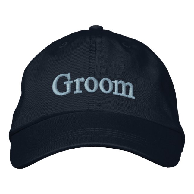 Groom baseball hat broderad keps (Framsida)