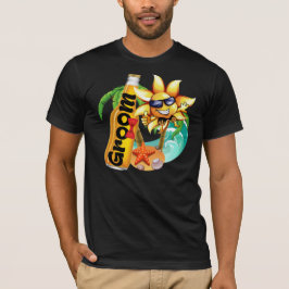 Groom Beach Beer Honeymoon T-shirt