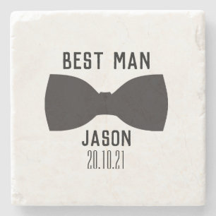 Groom Best Man Bröllopsfest Gift Stenunderlägg