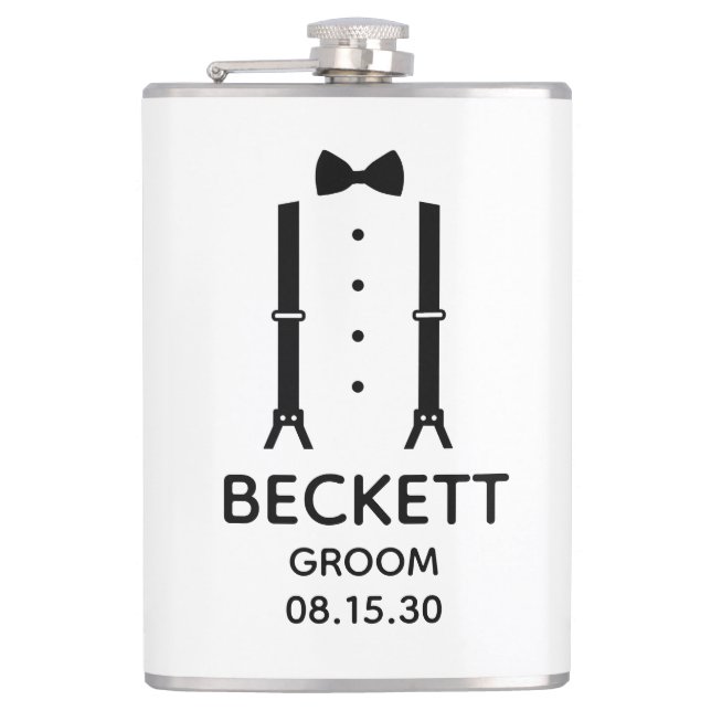 Groom Black Bow Tie Fickplunta (Framsidan)