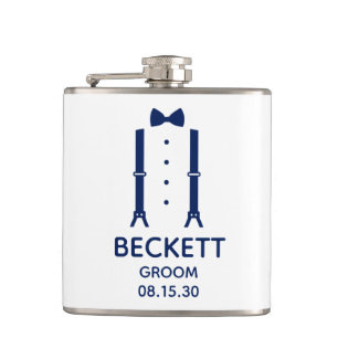 Groom Blue Bow Tie Fickplunta