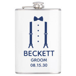 Groom Blue Bow Tie Fickplunta