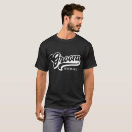 Groom Bride Custom Name T-Shirt Bachelorette Tee