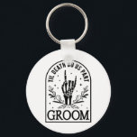 Groom Bride Förlovning Bröllop Halloween lite Mors Nyckelring<br><div class="desc">Groom Bride Förlovning Bröllop Halloween par matchning</div>