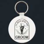 Groom Bride Skeleton Gothic Halloween Förlovning W Nyckelring<br><div class="desc">Groom Bride Skeleton Gothic Halloween Förlovning Bröllop</div>