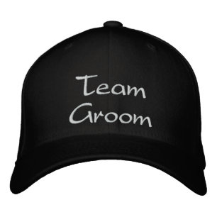 Groom Bröllop Cap för broderade team Broderad Keps