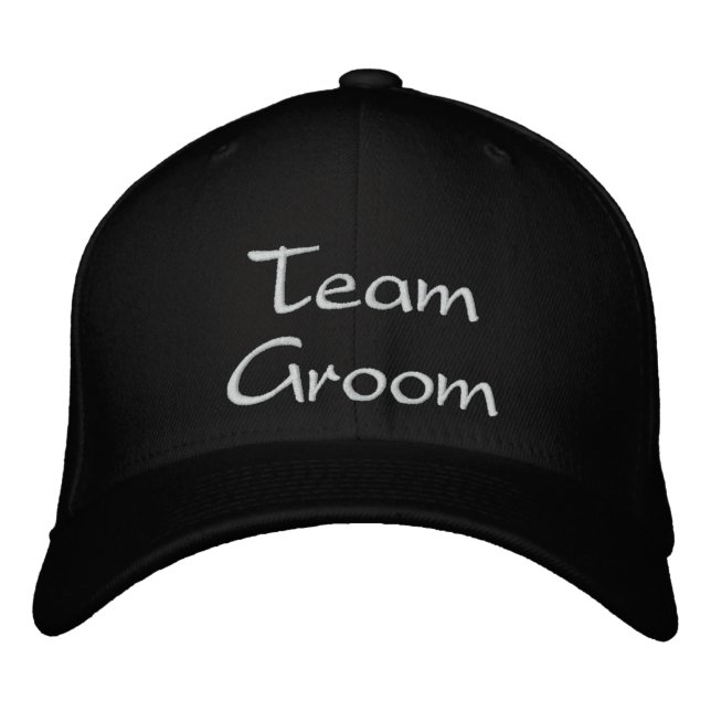 Groom Bröllop Cap för broderade team Broderad Keps (Framsida)