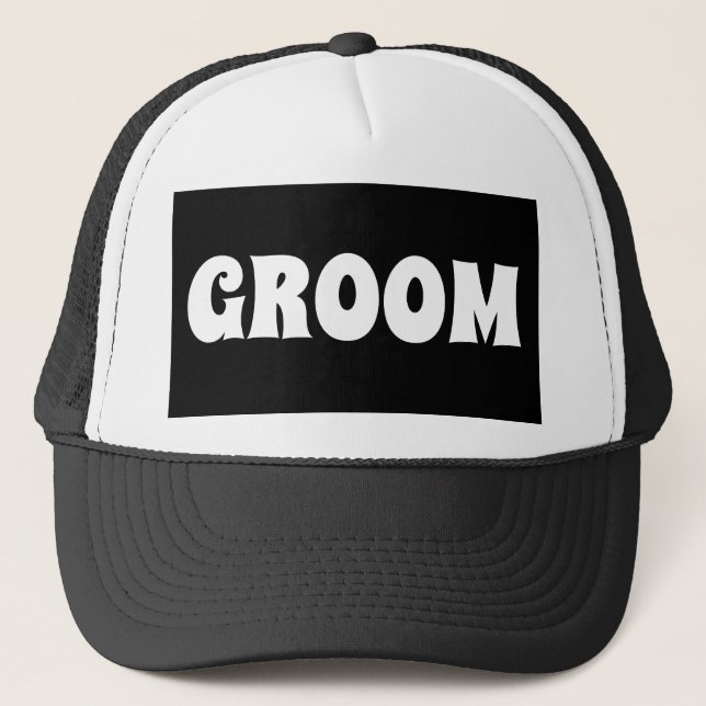GROOM BRÖLLOP GIFT BOLL CAPS HATS KEPS (Framsida)