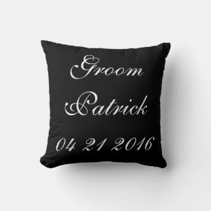 Groom BRÖLLOP Kudde