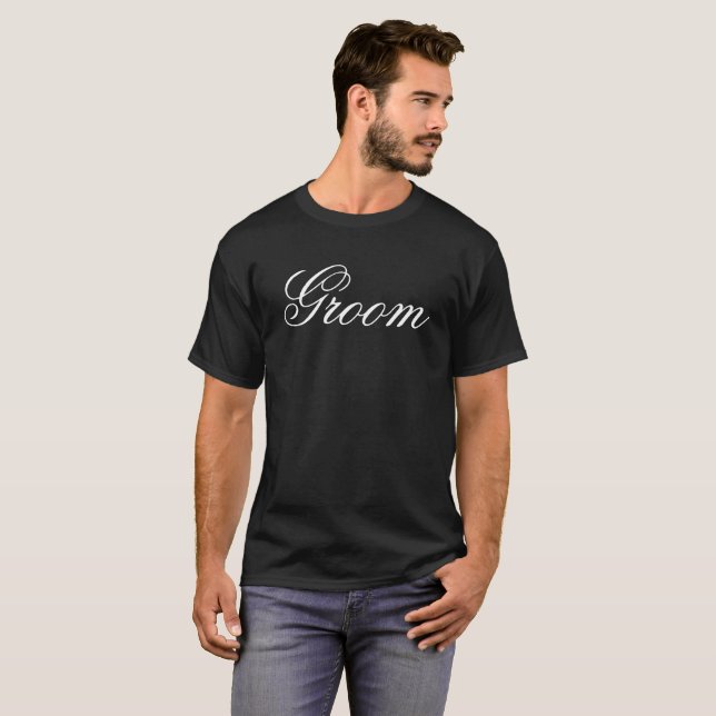 Groom Bröllop Shirt Tee Shirt (Hel framsida)