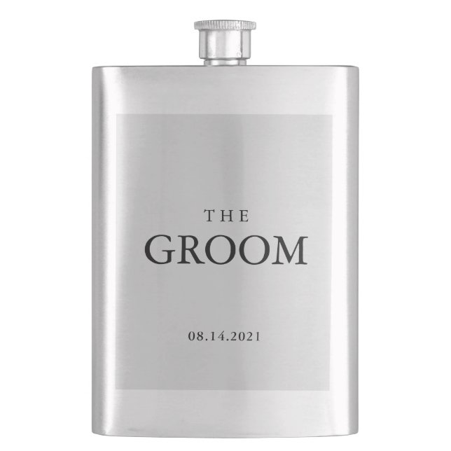 Groom Bröllop Simple Classic Black Fickplunta (Framsidan)
