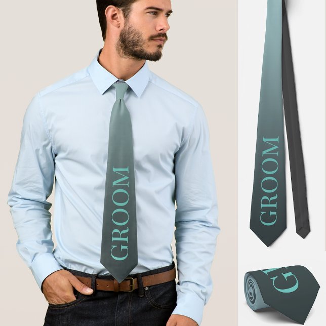 Groom bröllop subtle elegant blue slips (Skapare uppladdad)