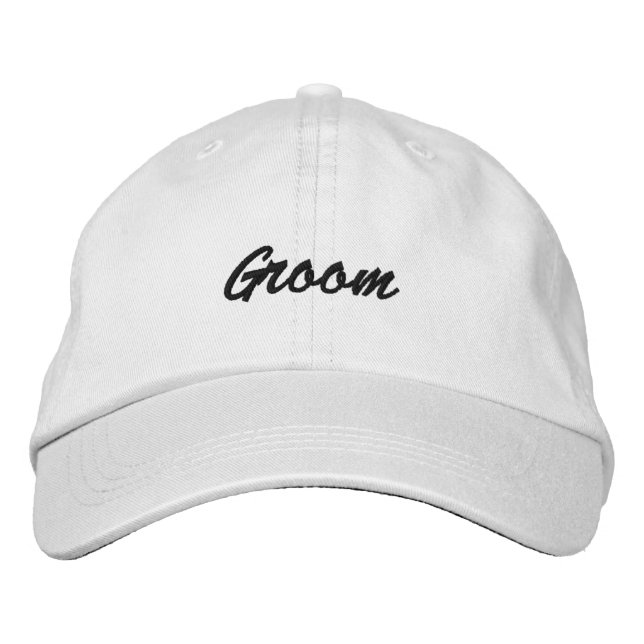 Groom Cap Broderad Keps (Framsida)