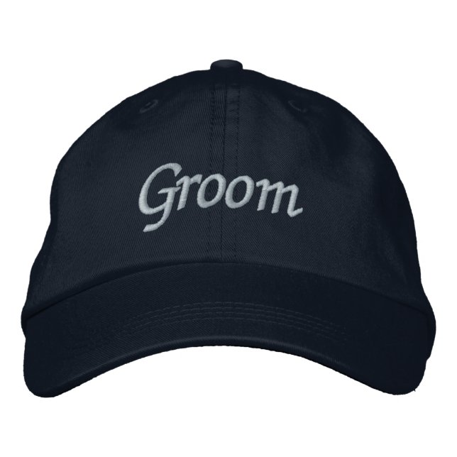 Groom Cap Broderad Keps (Framsida)