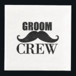 Groom Crew Bachelor Party Bröllop Black Gift Pappersservett<br><div class="desc">Det här är en underbar presentidé för alla kandidatpartier,  bachelorette Party och bröllop.</div>