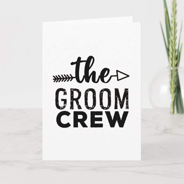Groom Crew Kort (Framsida)
