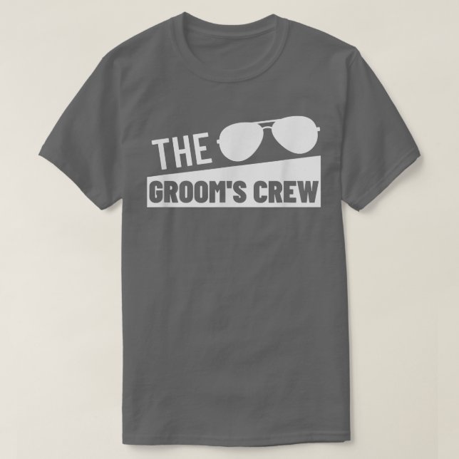 Groom Crew Squad Bröllop Best Man Bachelor Party G T Shirt (Design framsida)