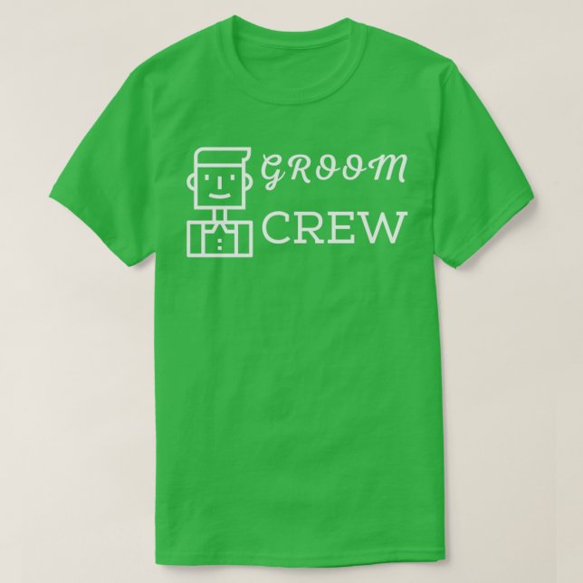 Groom Crew T Shirt (Design framsida)