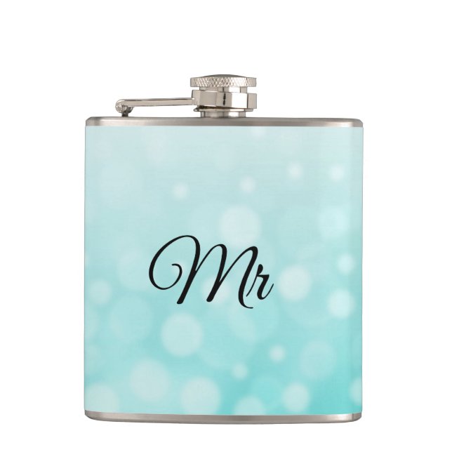 Groom eller Make Teal Flask Fickplunta (Framsidan)