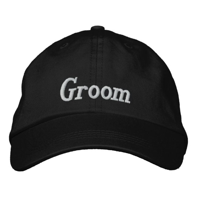 Groom Embroized Cap Broderad Keps (Framsida)