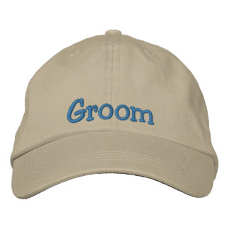 Groom Embroized Cap Broderad Keps