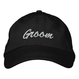 Groom Embroized Hat Broderad Keps