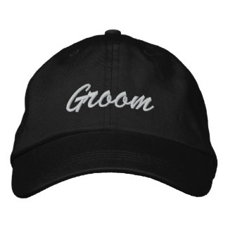 Groom Embroized Hat Broderad Keps