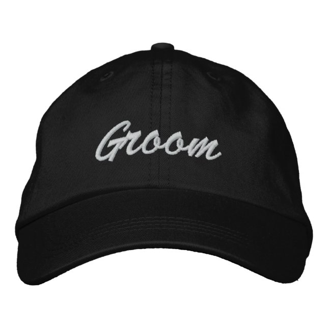 Groom Embroized Hat Broderad Keps (Framsida)