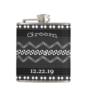 Groom Flask Mustache Fickplunta