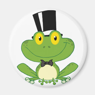 Groom Frog Tecknade figurer Magnet