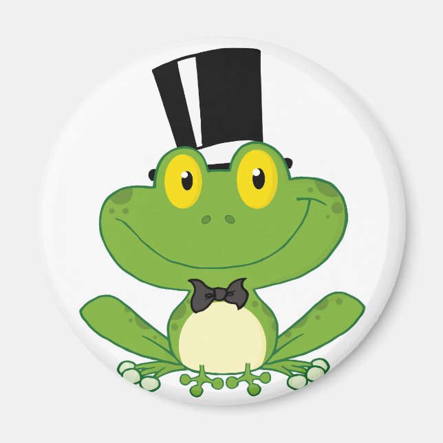 Groom Frog Tecknade figurer Magnet (Framsidan)